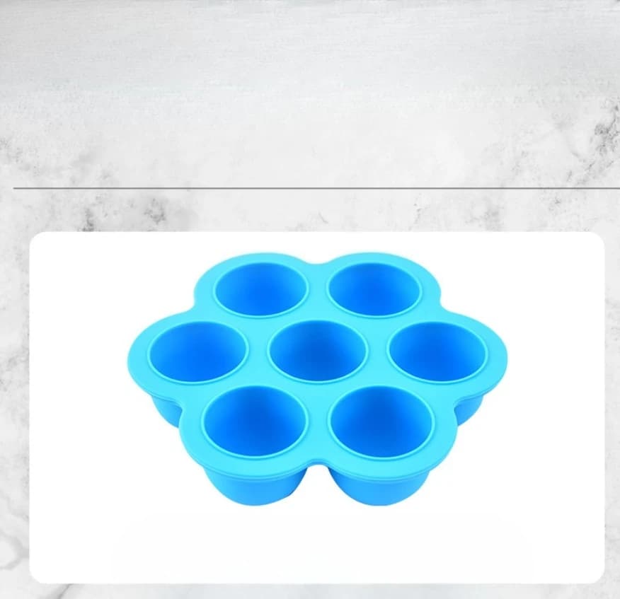 Gelato Popsicle per bambini Vassoio per ghiaccio in plastica riempito per alimenti Stampo per ghiaccioli frullato di frutta Stampo per gelato fai da te a 7 fori