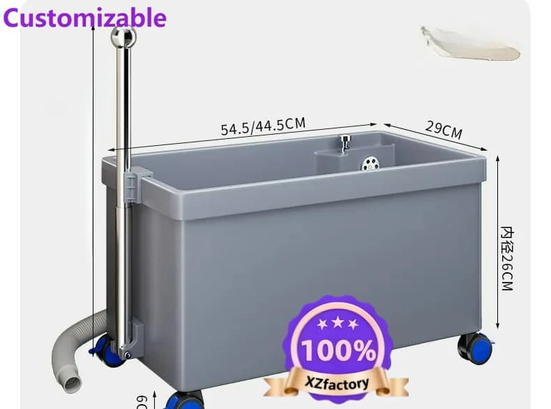 Factory Direct 2026 Mop pool with handrails Floor-to-ceiling removable pool Household balcony Wash pool Toilet Floor-to-ceiling