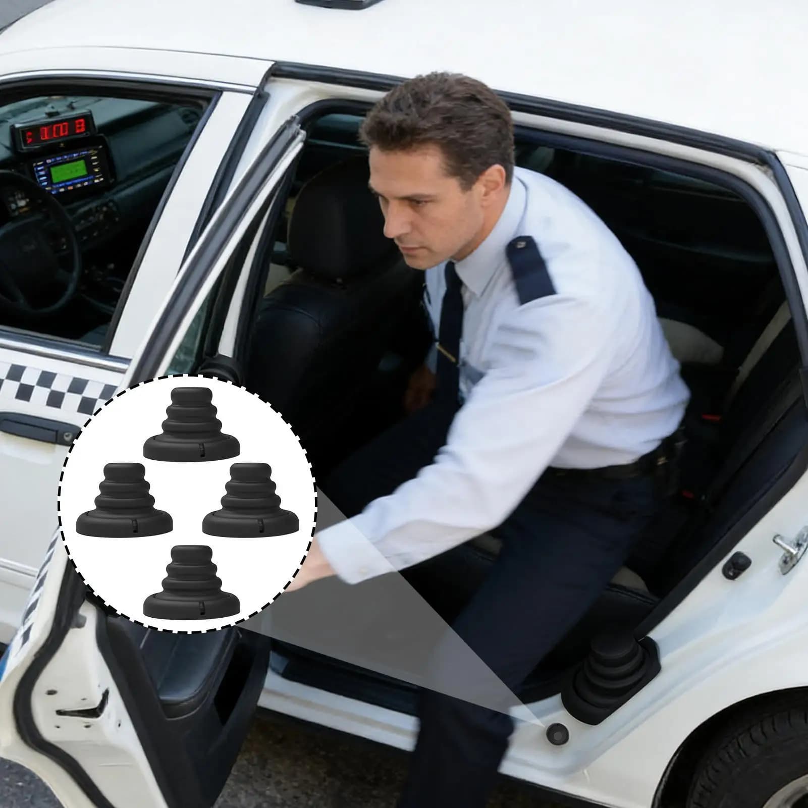 Fermaporta per auto 4 pezzi Cuscino anti-collisione per auto Cuscinetti smorzanti per porte automobilistiche per camper Berlina Camion Veicolo automobilistico