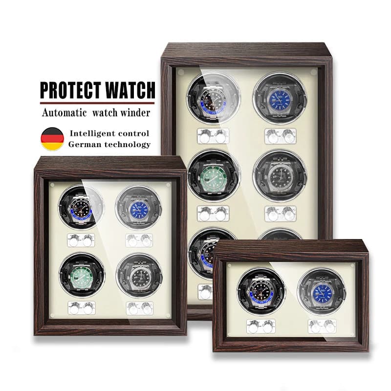 The Spot Goods Automatic Wrapping Box for Clocks with Slots 1/2/4/6 with Mabuchi Moto Watch Storage Box