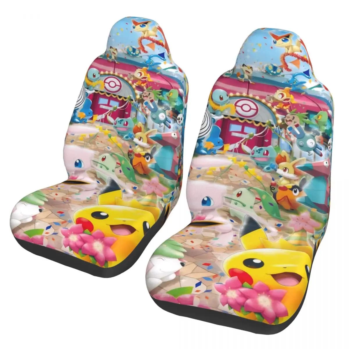 Universal Car Seat Covers Poke-Mon, Interior Accessories AUTOYOUTH, Cushion/Paper Seat Cover with Cute Floral Pattern, Hunting Fabric
