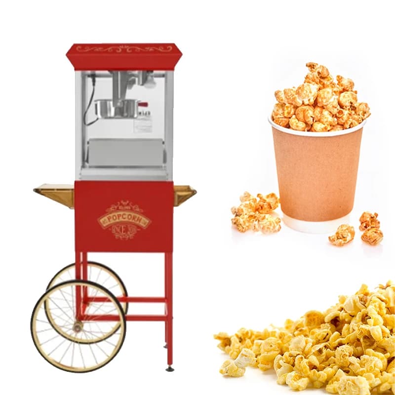 2023 Nuovi prodotti Friggitrice ad aria con macchina per popcorn Petite Machine Popcorn Professionnel Cotton Candy Commerciale Facile da usare