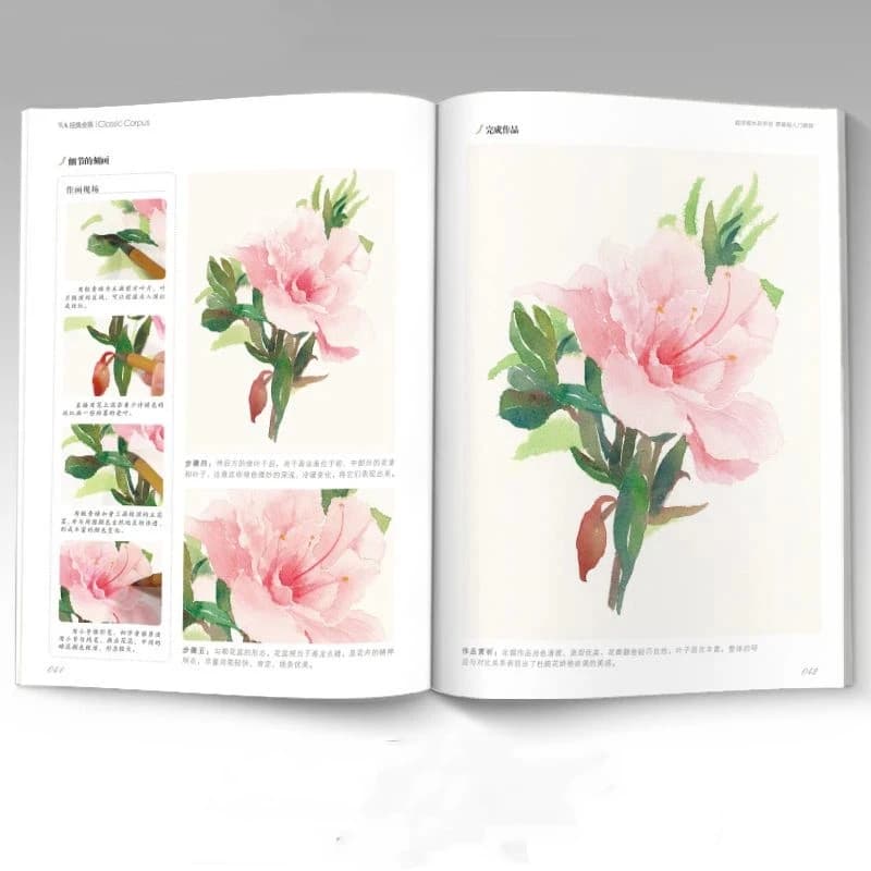 Base della pittura ad acquerello: paesaggi, cucina e fiori. Libro di autoapprendimento per principianti con zero base di esperienza. Libri di disegno.