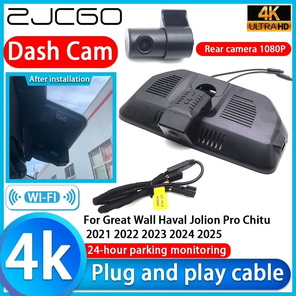ZJCGO per Great Wall Haval Jolion Pro Chitu 2021 2022 2023 2024 2025 Registratore Video 4K UHD Plug and Play Telecamera DVR per Auto