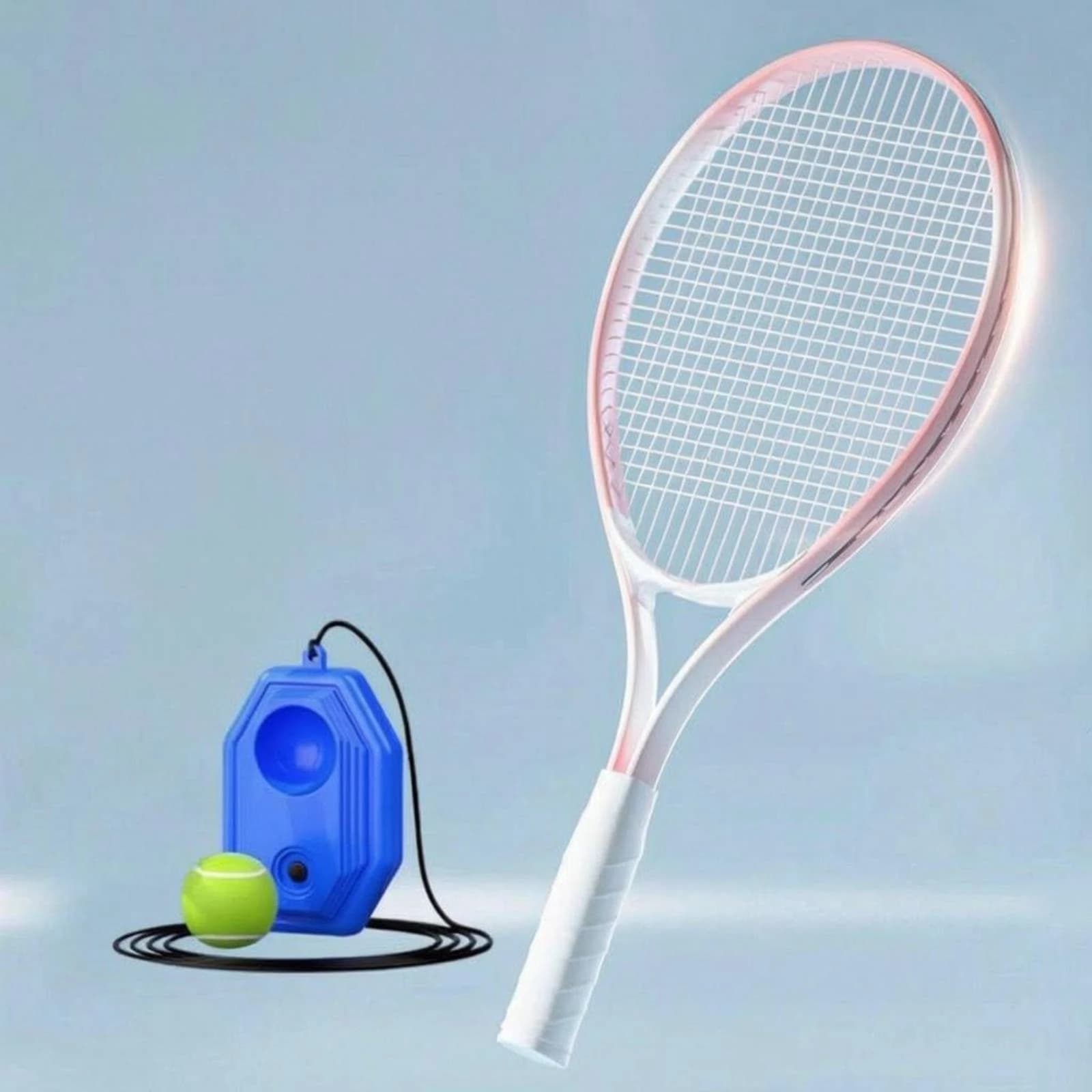 Rebound Training Racket Stringed Solo Practice Racket Solo Tennis Instructor Oval Head