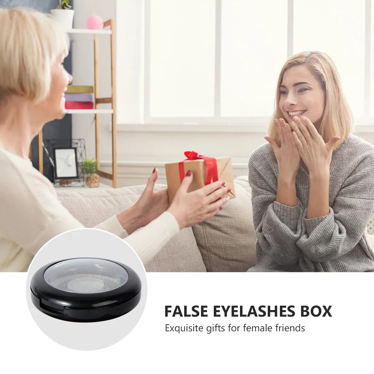 1 Piece Rolling Box for Fin Eyelashes, Compact Plastic Container, Wrap Organizer for Eyelashes, Container Homes, Travels, Gift
