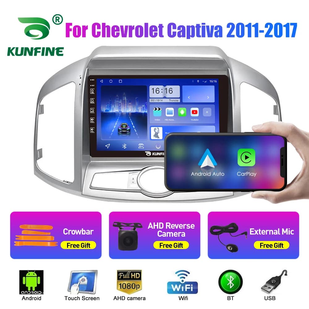 2Din Android Autoradio Per Chevrolet Captiva 2011-2017 2Din Auto Stereo GPS Lettore Video di Navigazione Carplay Android Auto BT WIFI
