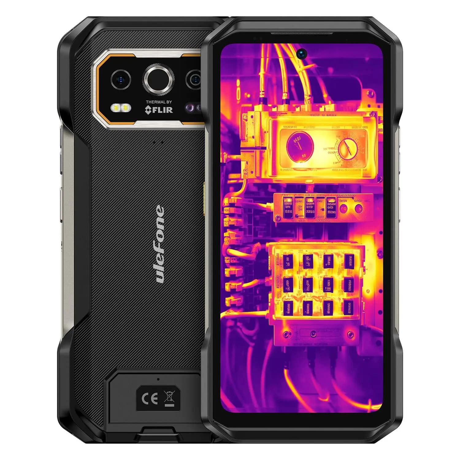 Ulefone Armor 27T Pro+ Smartphone Rugged 5G con Imaging Termico, Display 6.78'' 120Hz, Batteria 10600mAh, Ricarica 33W, 12GB+256GB, Fotocamera 64MP con Visione Notturna, Android 15, NFC