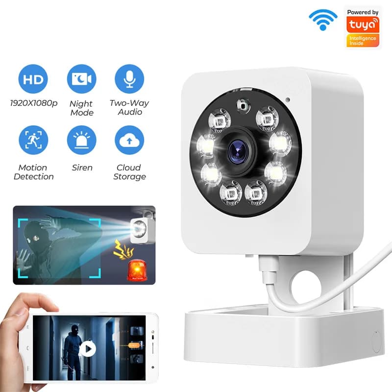 1080 Interfono vocale remoto ad alta definizione Graffiti Sicurezza domestica intelligente Monitoraggio umano Telecamera Wi-Fi wireless Visione notturna