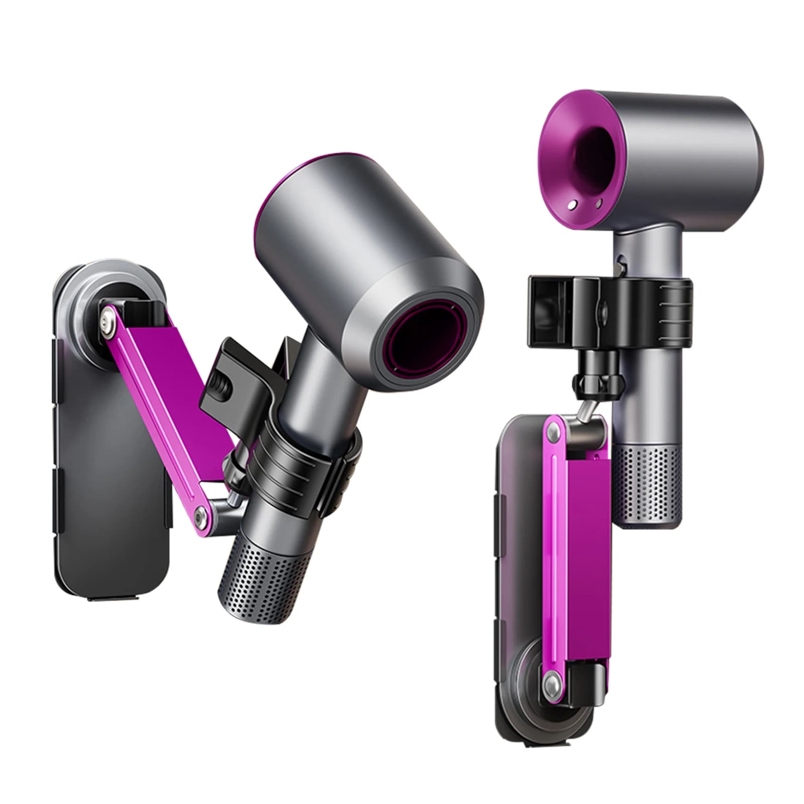 Wall Mount Eary Hands Free, Adjustable in Height and Corner, Foldable to Save Space
