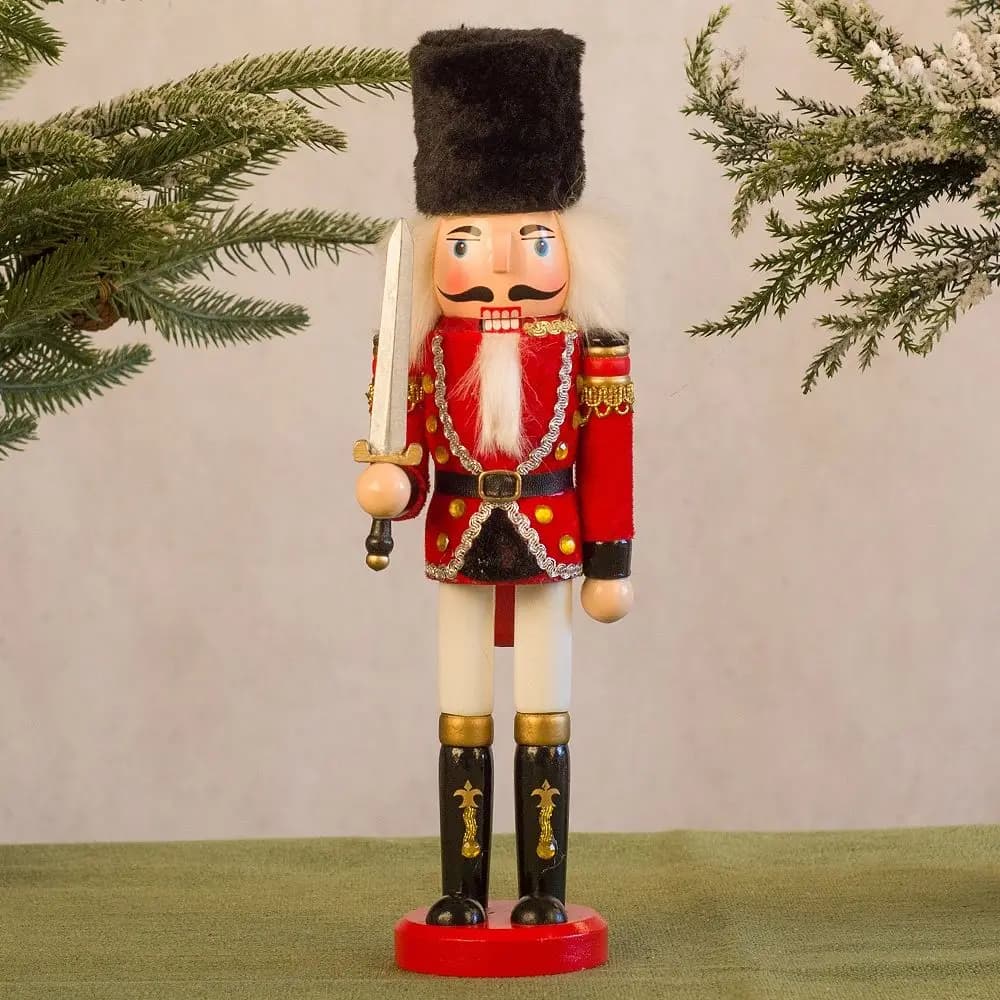 Buon Natale Schiaccianoci natalizi vintage Artigianato Re Soldato Batterista creativo Figurina artigianale Ornamento Casa