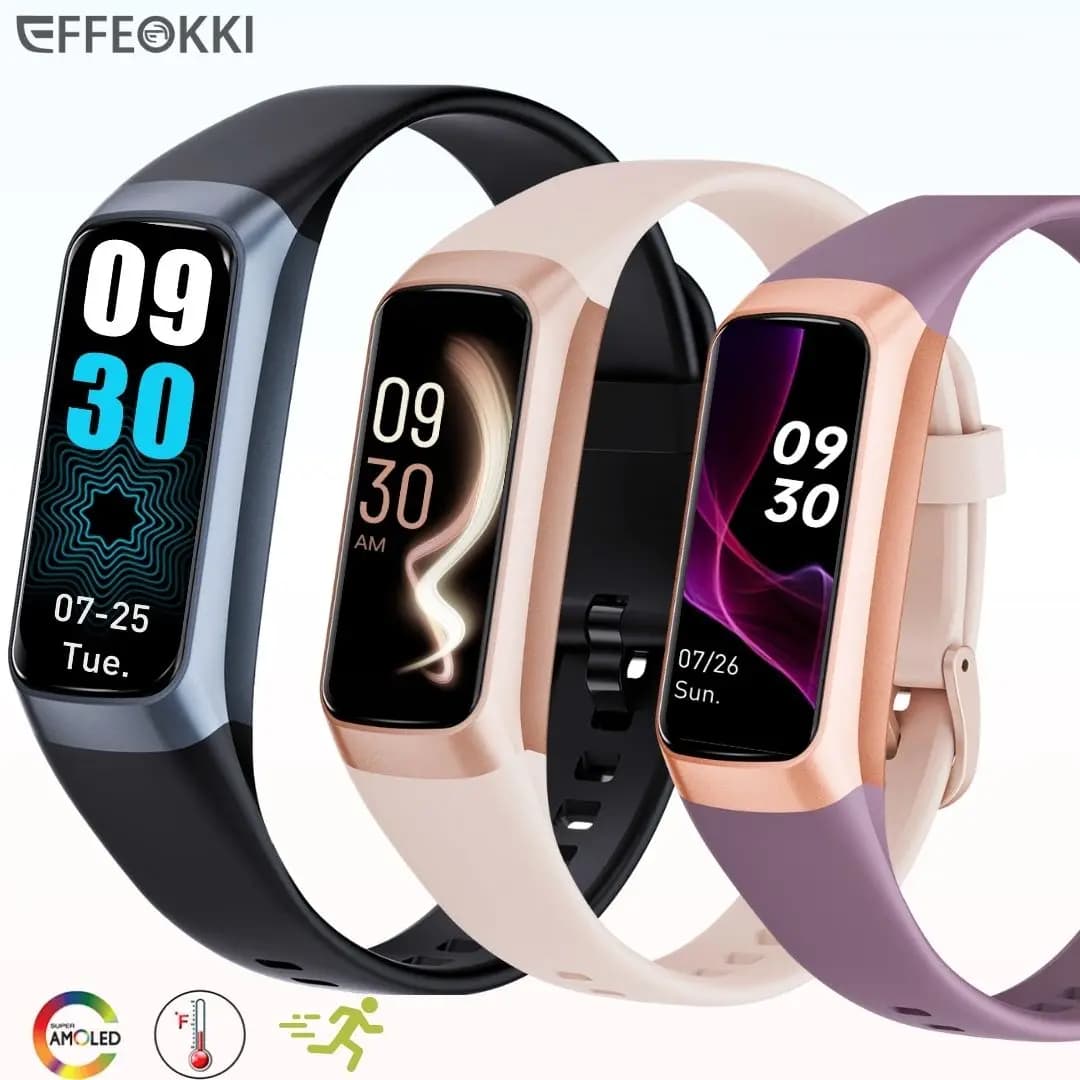 Amoled Smart Watch Smartwatch Band Donna Uomo Frequenza cardiaca Ossigeno nel sangue Impermeabile collegato Bracciale intelligente Sport Fitness Tracker