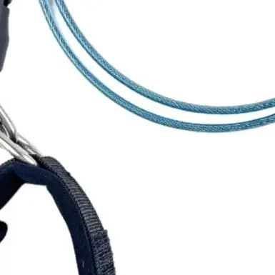 Freediving Training Leash 150cm Stainless Steel Cable Tether for Snorkeling Swimming Secure Equipment Retention System