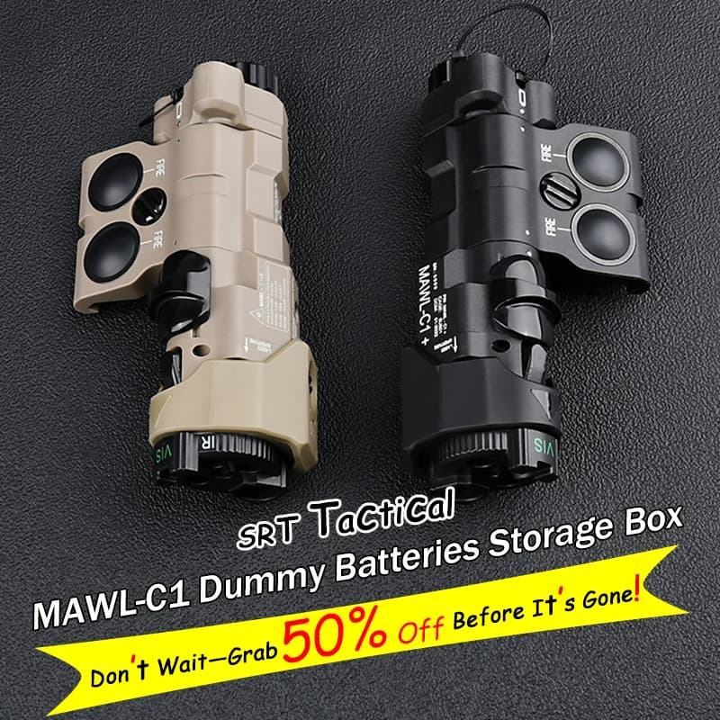 WADSN Tactical MAWLC1Modular Battery Storage Box Outdoor CS Wargame Hunting Waterproof Portable MAWL Device Dummy Rail Mount