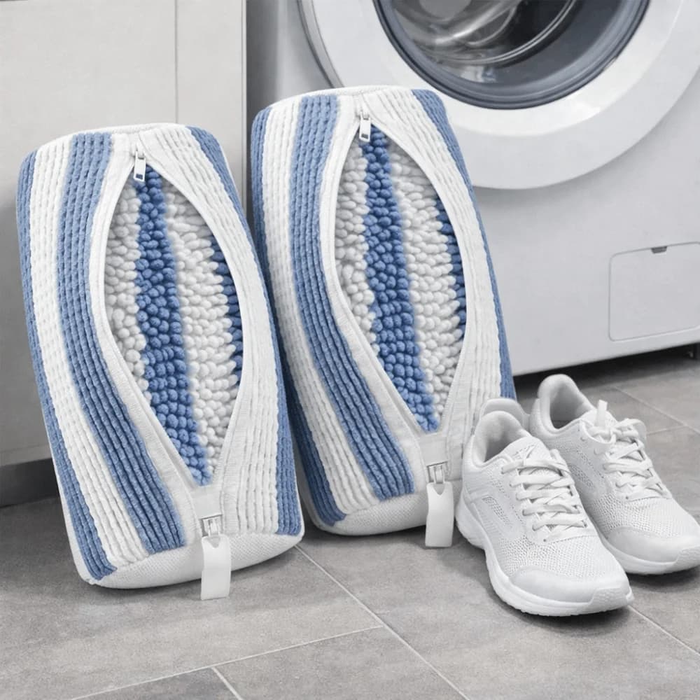 Practical Bag for Washing Polyester Shoes, Soft Protector for Shoes with Buckle Clasp and Hinge for Home