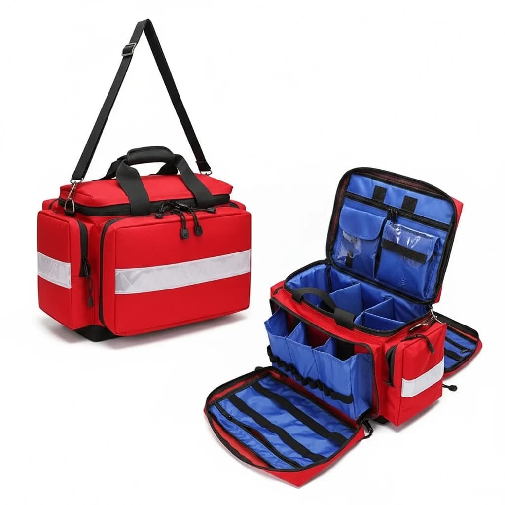 Borsa per Emergenze e Traumi, Kit di Pronto Soccorso in Nylon 1000D, Impermeabile 45x32x29cm, Borsa Medica Tattica per Soccorso
