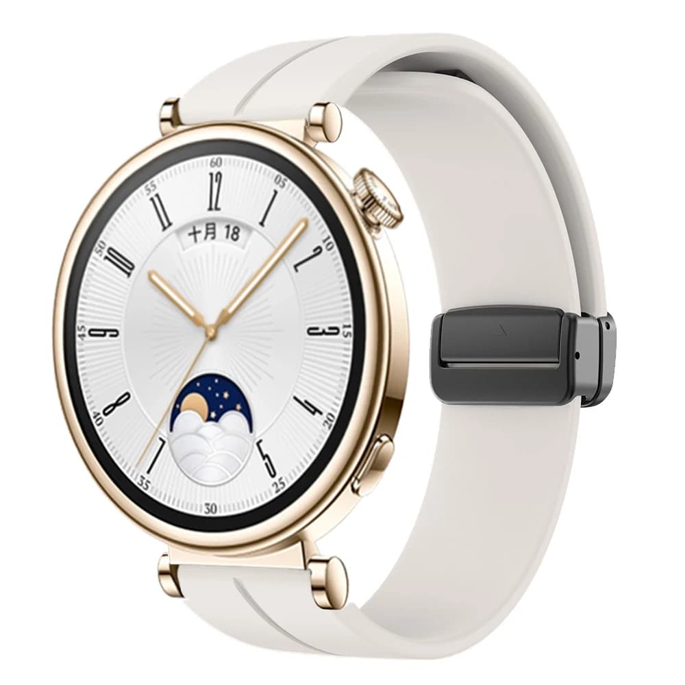 Cinturino con fibbia magnetica da 18mm per huawei watch gt 4 41mm cinturino di ricambio cinturino sportivo in Silicone cinturino correa orologio gt4 band