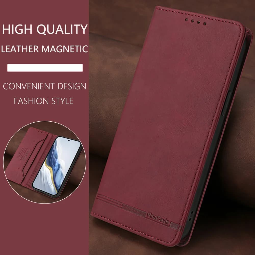 Per Nubia Red Magic 11 Pro Plus Custodia magnetica in pelle RFID Libro Etui per Nubia Red Magic 10 Air Case Red Magic10 Pro + Cover