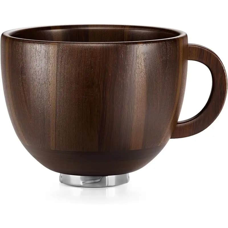 ABWM-Miscelatore con ciotola in legno per Kitchenaid 4.5 e 5 QT, per modelli Kitchen Aid con testa inclinabile