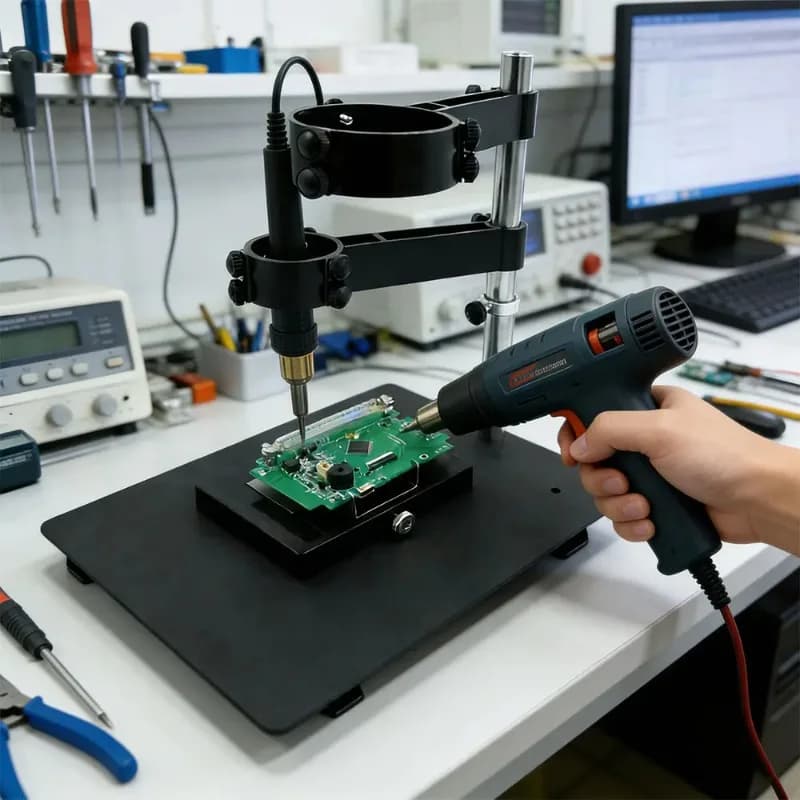 Durable 360 °Rotated Hot Air Hand-Piece Gun Holder Suitable for the Desktop Hand Held Heat Gun Solder the Circuit Board Bracket
