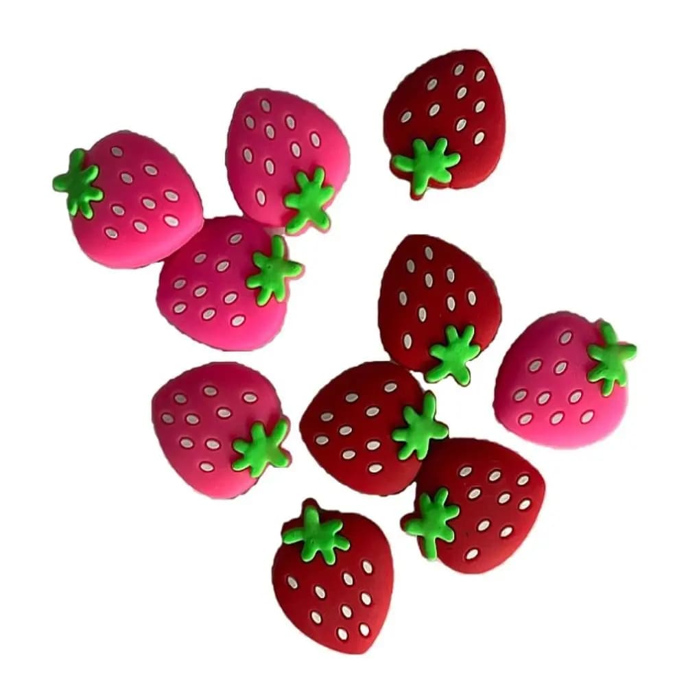 Strawberry Tennis Racket Shock Pad Silicone Anti-Vibration Tennis Shockproof Absorber Lovely Shock Absorption