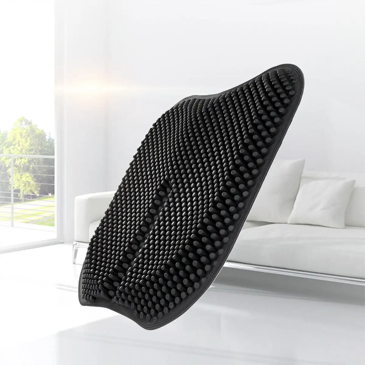 Breathable Silicone Car Cushion Massage Seat Pad with Air Flow Cooling Support Non-Slip Surface for Car Truck Bench Chair Plane