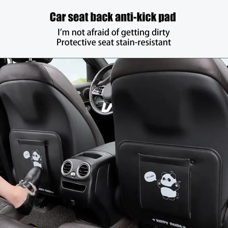 Back Seat Cover for Kids Cartoon Panda Car Seat Protectors Waterproof Car Seat Organizer for Car Seat Cover for Vehicles