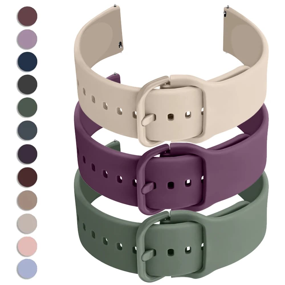 Cinturini per orologi universali con cinturino a sgancio rapido da 20mm 22mm Bracciale per orologio da polso per donna Uomo Accessori per smartwatch sportivo in silicone