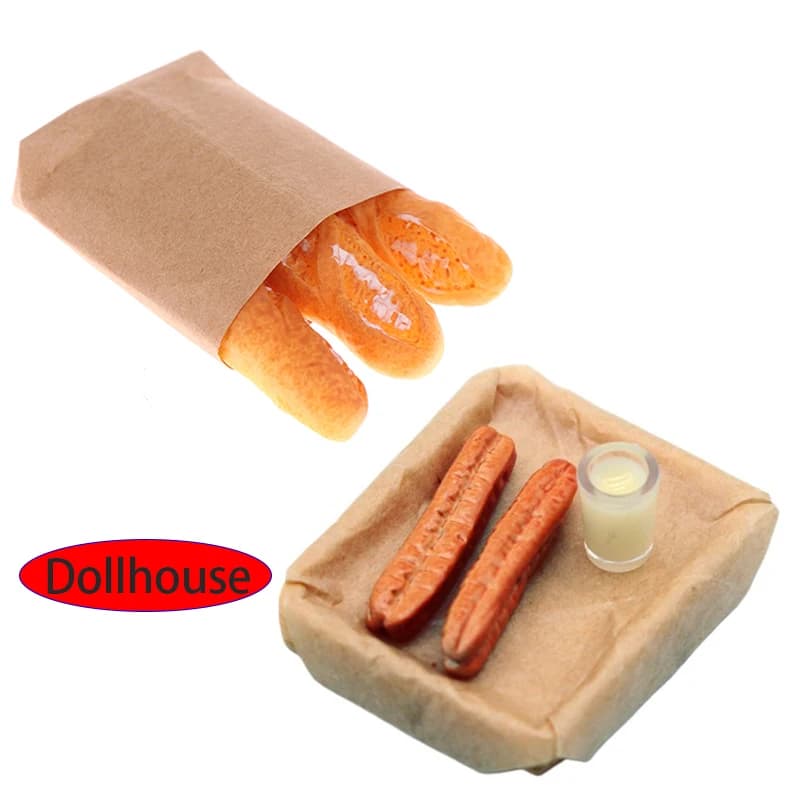 Set di Ornamenti in Miniatura per Casa delle Bambole: Giocattoli di Latte di Soia e Bastoncini di Pasta Fritta, Modellini di Accessori da Cucina per Casa delle Bambole, Giocattoli per Gioco di Ruolo, Regali
