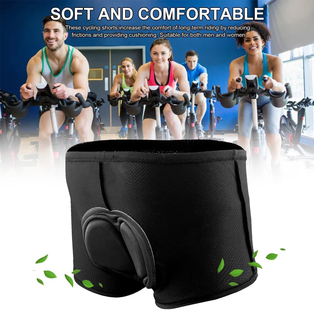 Men's Cycling Briefs with 4D Gel Padding, Breathable Interior Shorts for Road Bikes and Mountain Bikes