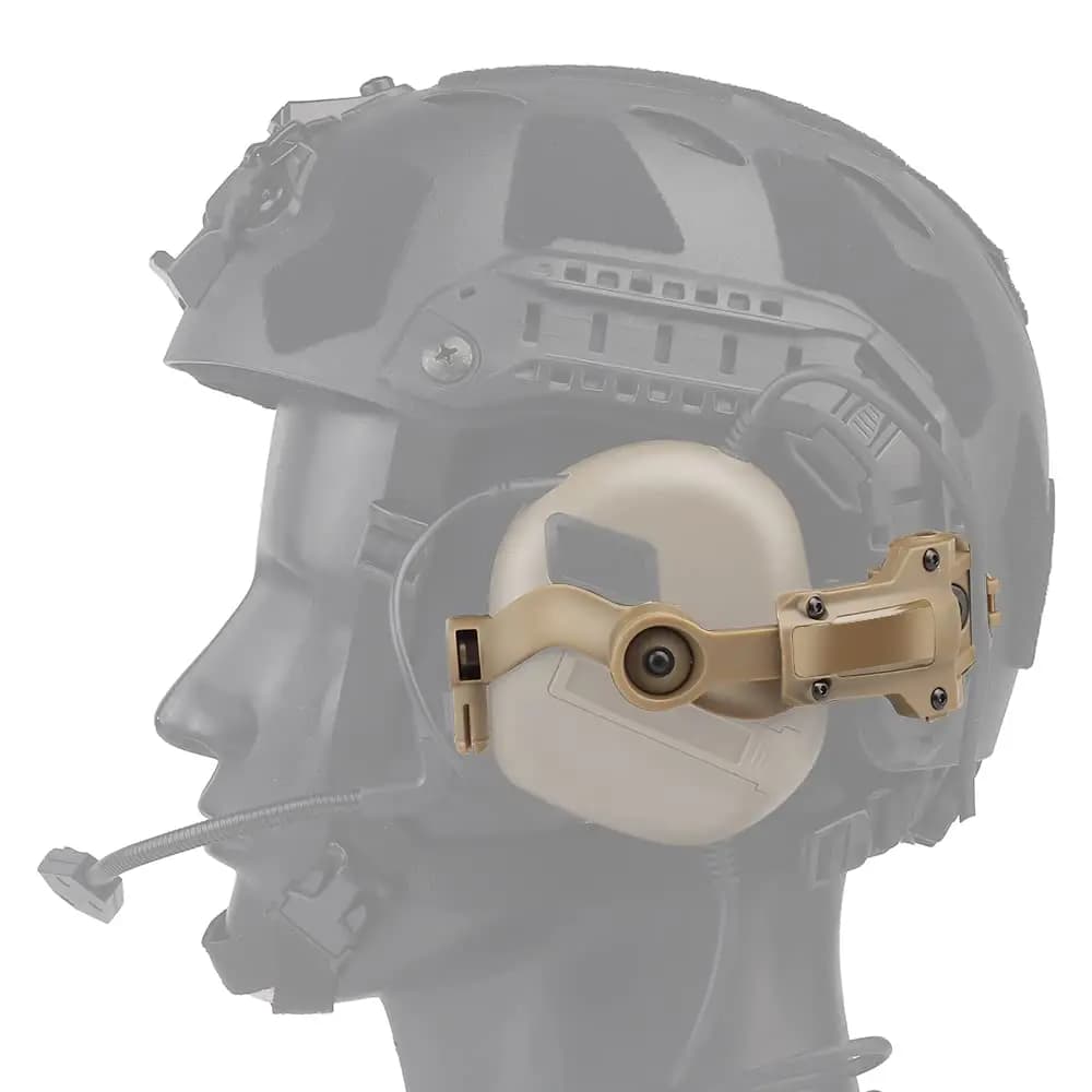 BOOIU Fast Helmet ARC Wendy Rail Adapter sospensione cuffie staffa Multi-angolo rotazione Tactical Pickup Headset Bracket