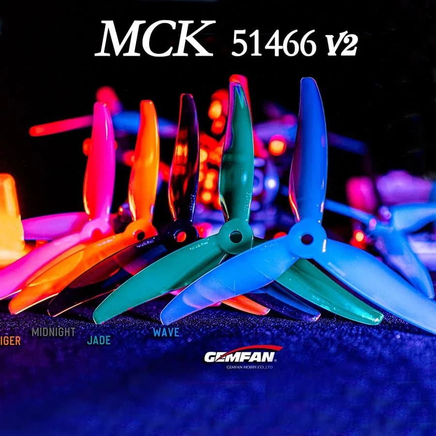 24 pz/12 paia Gemfan 51466 V2 5 pollici 3 Pale/tri-lama Elica Puntelli CW CCW Motore Brushless FPV Elica Per FPV Racing Drone