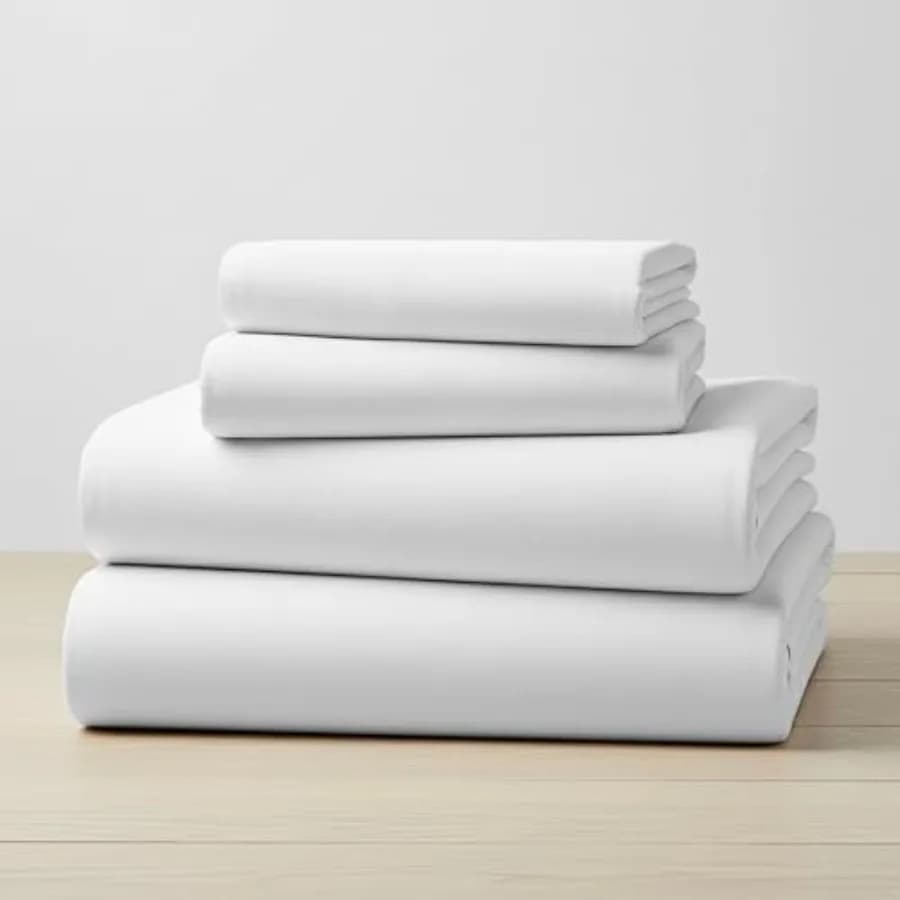 Set di Lenzuola in Flanella - 4 Pezzi di Lusso 100% Cotone Pesante 180GSM - Morbido e Traspirante - Tasche Profonde con Bordo Elasticizzato Integrale