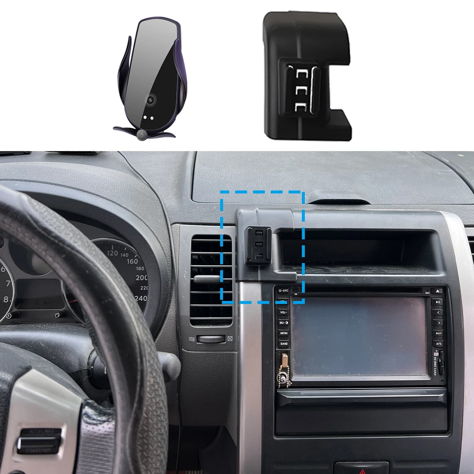 Support Accessories Auto Support Mobile Phone for Auto for Nissan X-TRAIL T31 2008 2009 2010 2011 2012 GPS Navigation Staff