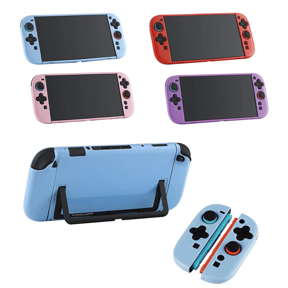 Custodia protettiva agganciabile per Nintendo Switch 2 Custodia posteriore per PC Custodia morbida in TPU Joycon Grip Protezione antiurto antigraffio