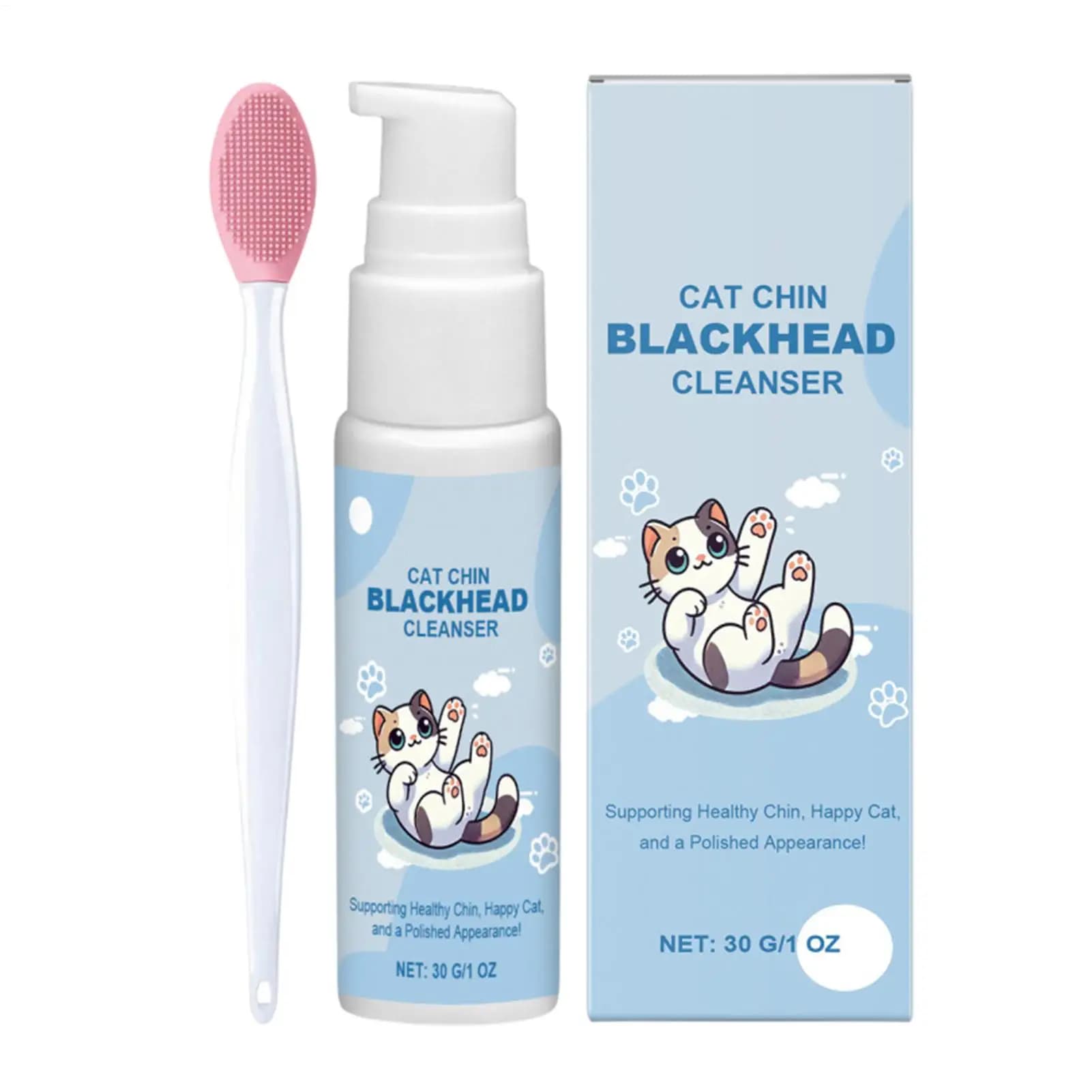 30g Cat Chin Cleaner Blackhead Cleaning Lotion Effective Deep Cleanser Gentle Cleanse Spray For Dogs Cats Grooming Supplies