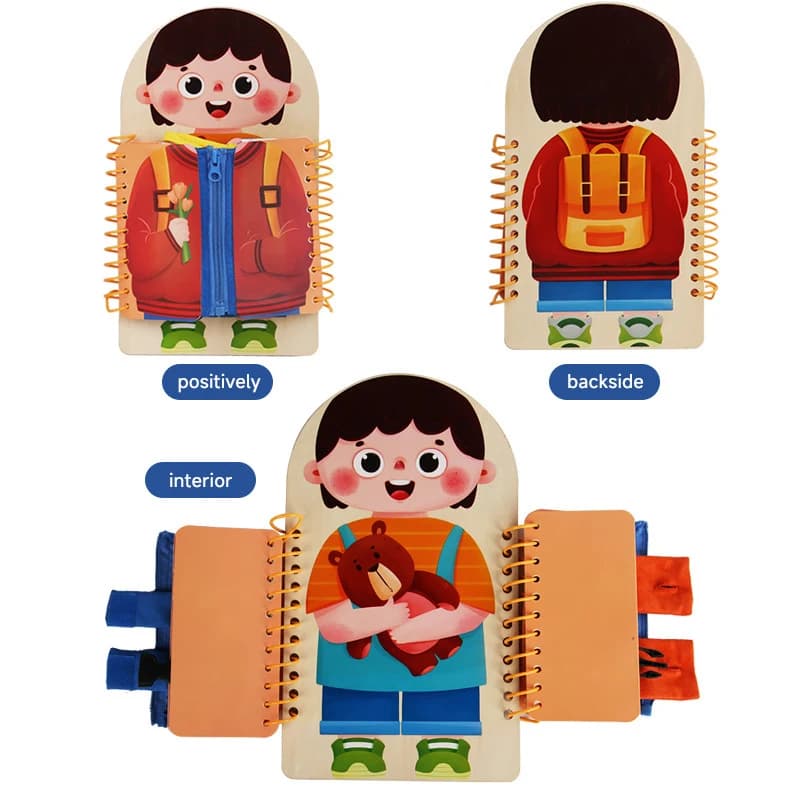 Multi-strato occupato bordo puzzle giocattoli Montessori bambino pratica medicazione abilità motorie fini giocattoli di apprendimento giochi di educazione precoce giocattoli