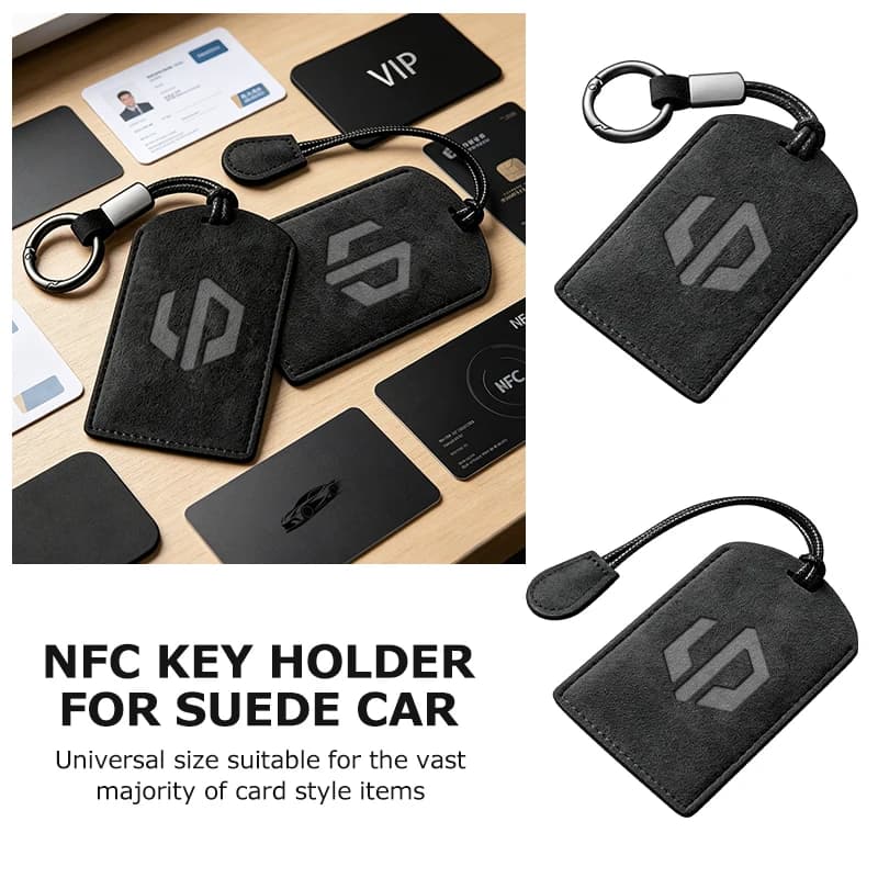 Car NFC Card Key Case Cover Key Bag Suede Protection Shell Accessories For Leapmotor T03 S01 C11 C01 C10 C16 2024 2025
