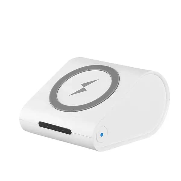 Power Bank Qi Wireless 10400mAh, Caricatore Portatile con Porta USB 2.1A e Ricarica Wireless 5W