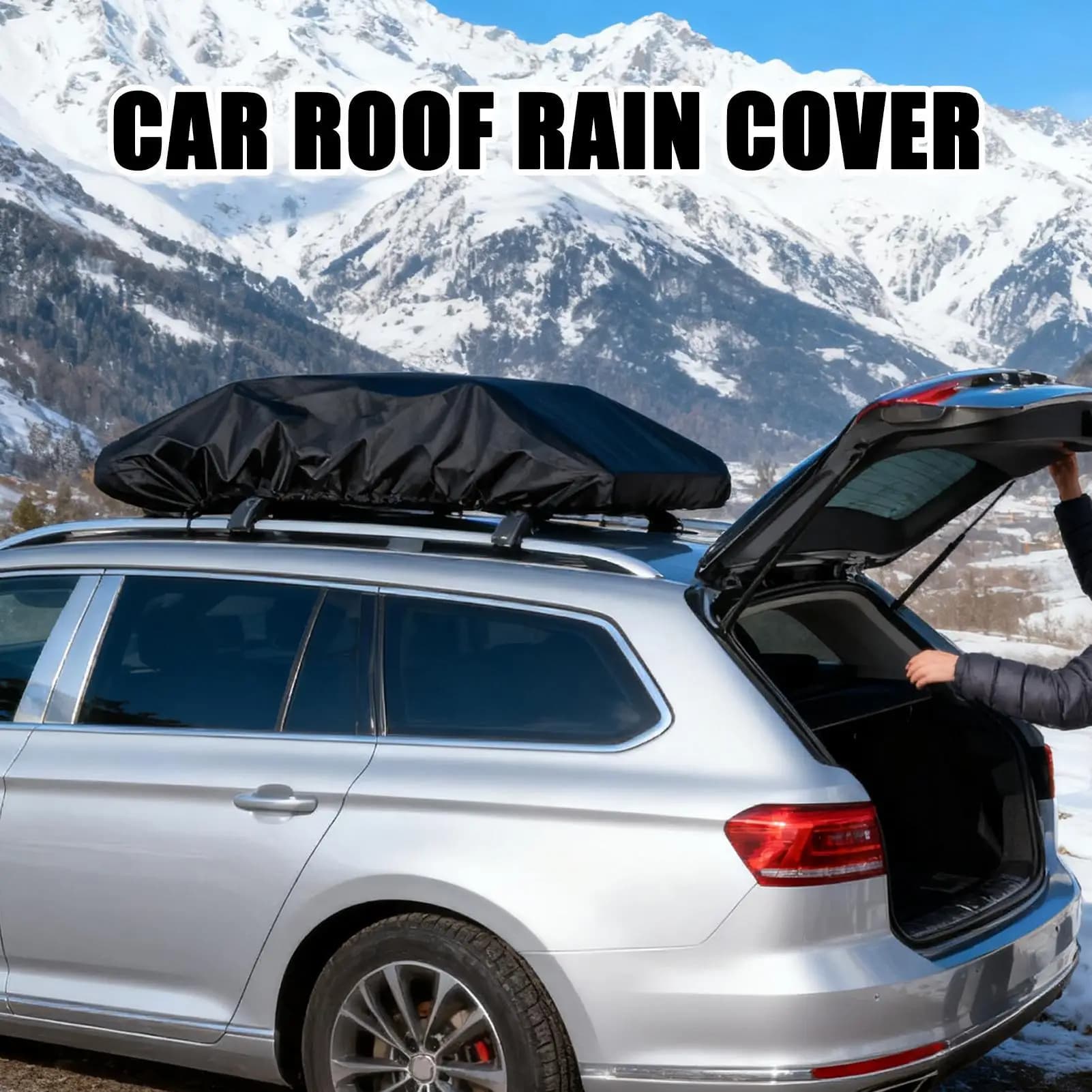 Copertura per portapacchi Protezione per copertura bagagli impermeabile Protezione per carico sul tetto per campeggio Veicolo da viaggio SUV per auto automobilistiche