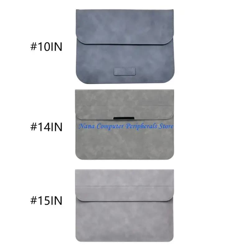 Custodia per laptop in pelle F68C con supporto per dispositivi da 10/14/15 pollici Sistema gestione imbottitura antiscivolo