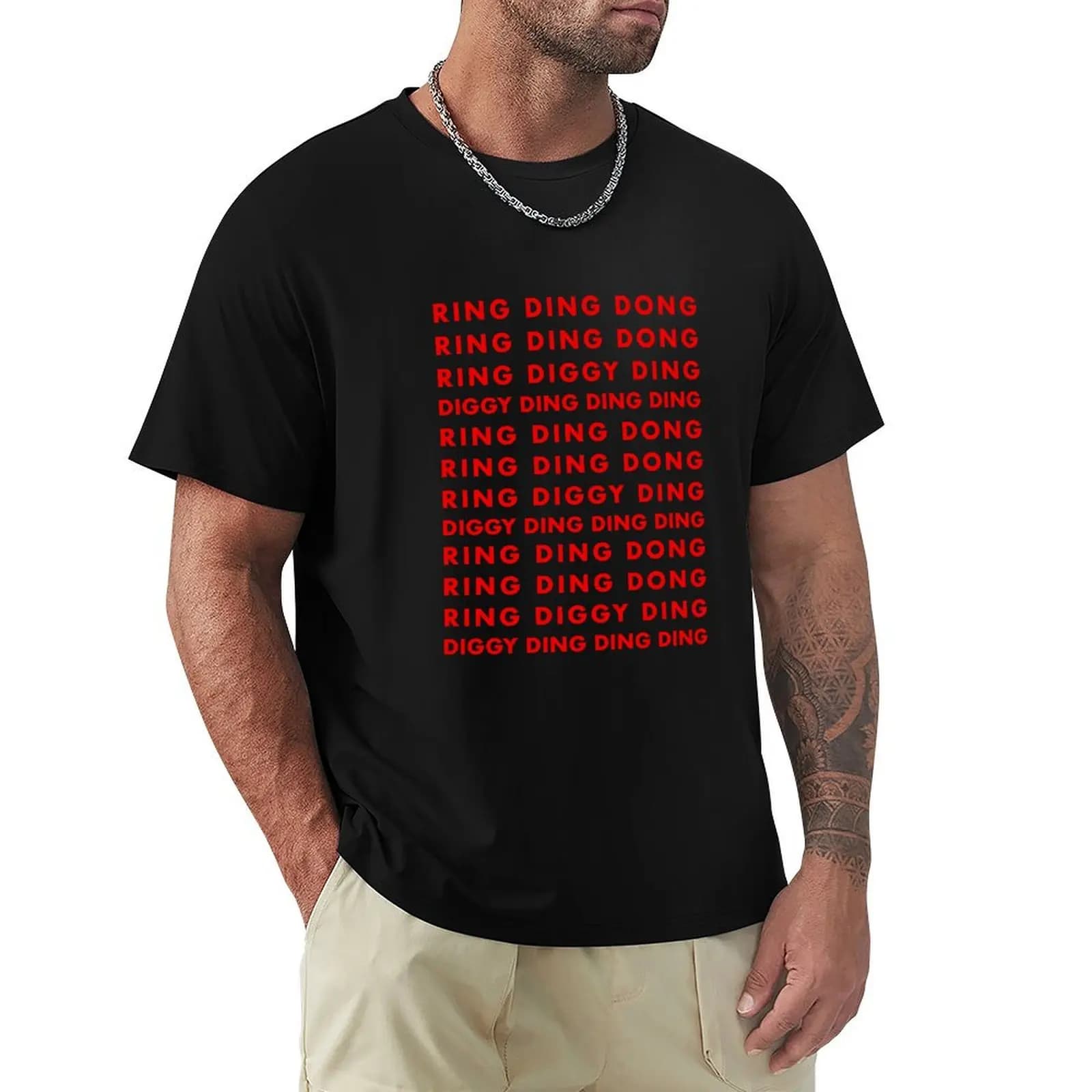 T-shirt RING DING DONG per allenamento e performance, a maniche corte