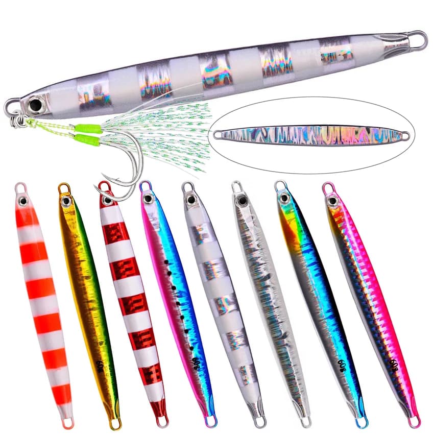 1PC Long Shot Casting Jig in metallo Richiamo di pesca Affondamento Jigging Cucchiaio Pesca Shore artificiale Esca metallica Esche Mare Affrontare