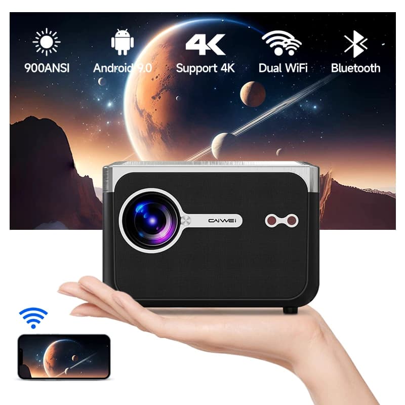 OEM nuovo arrivo Mini Beamer 4k Wireless Wifi HD Pocket Video portatile LED Home Cinema Proiettore per telefono cellulare intelligente