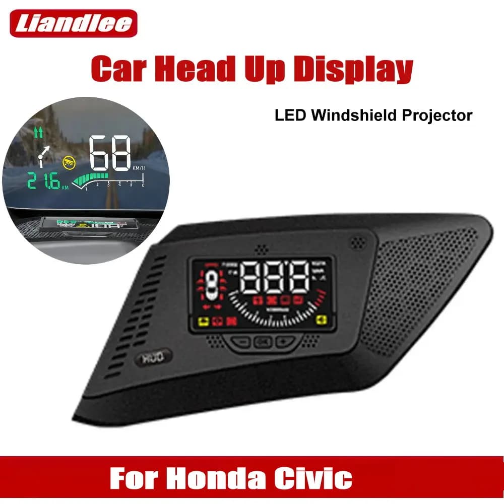 Display HUD per auto per Honda Civic 10a generazione (FC/FK) 2015-2022, schermo LED automatico, proiettore per parabrezza, accessori elettronici