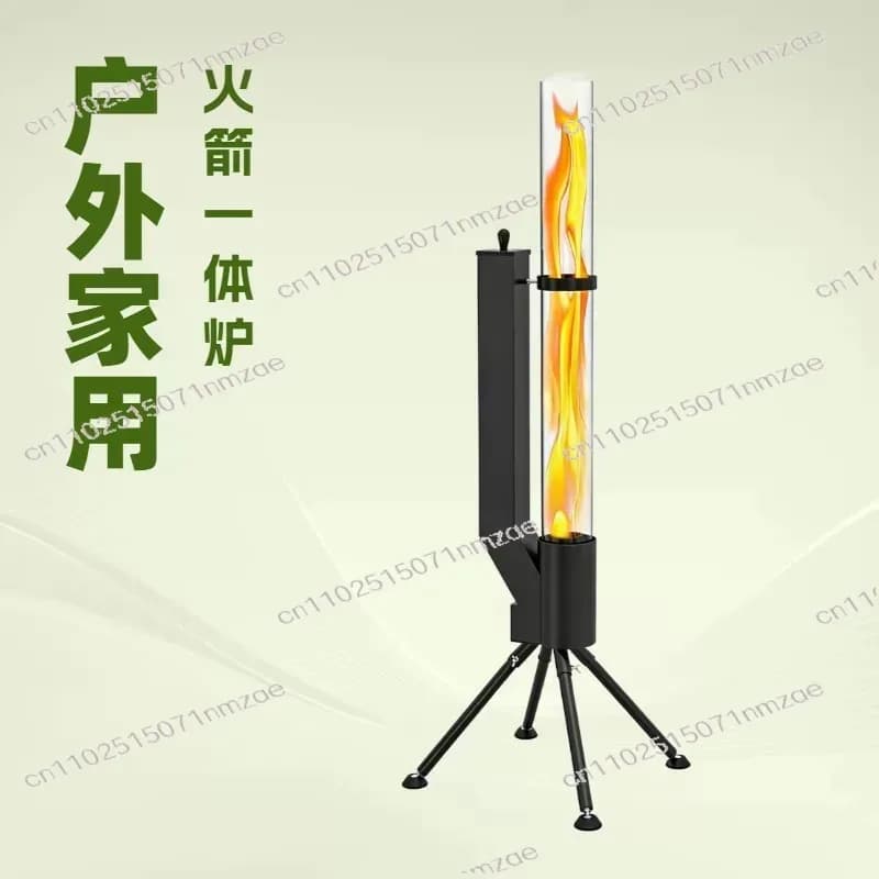 Vertical Wood Pellet Sprinkle Outdoor camping stove for patio Portable heating stove for winter rocket tube