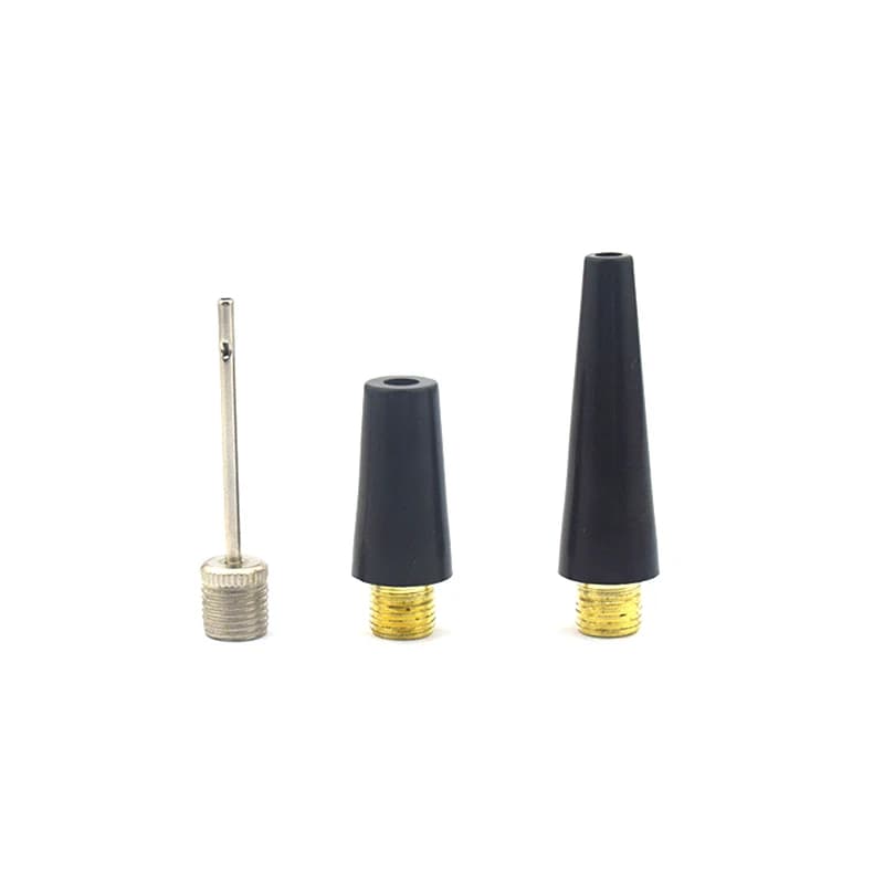 Kit adattatore ugello ago da 3 pezzi Kit adattatore valvola ago pompa di gonfiaggio a sfera Kit di gonfiaggio pneumatici bici ago pompa a sfera