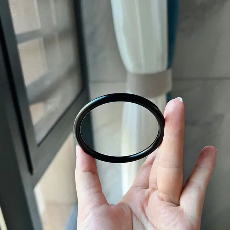 Mo Cui Bracelet Old Mineral, Ink Jade Thin Round Strip, Jingle Black Suet Jade Bracelet, Beauty Strip.