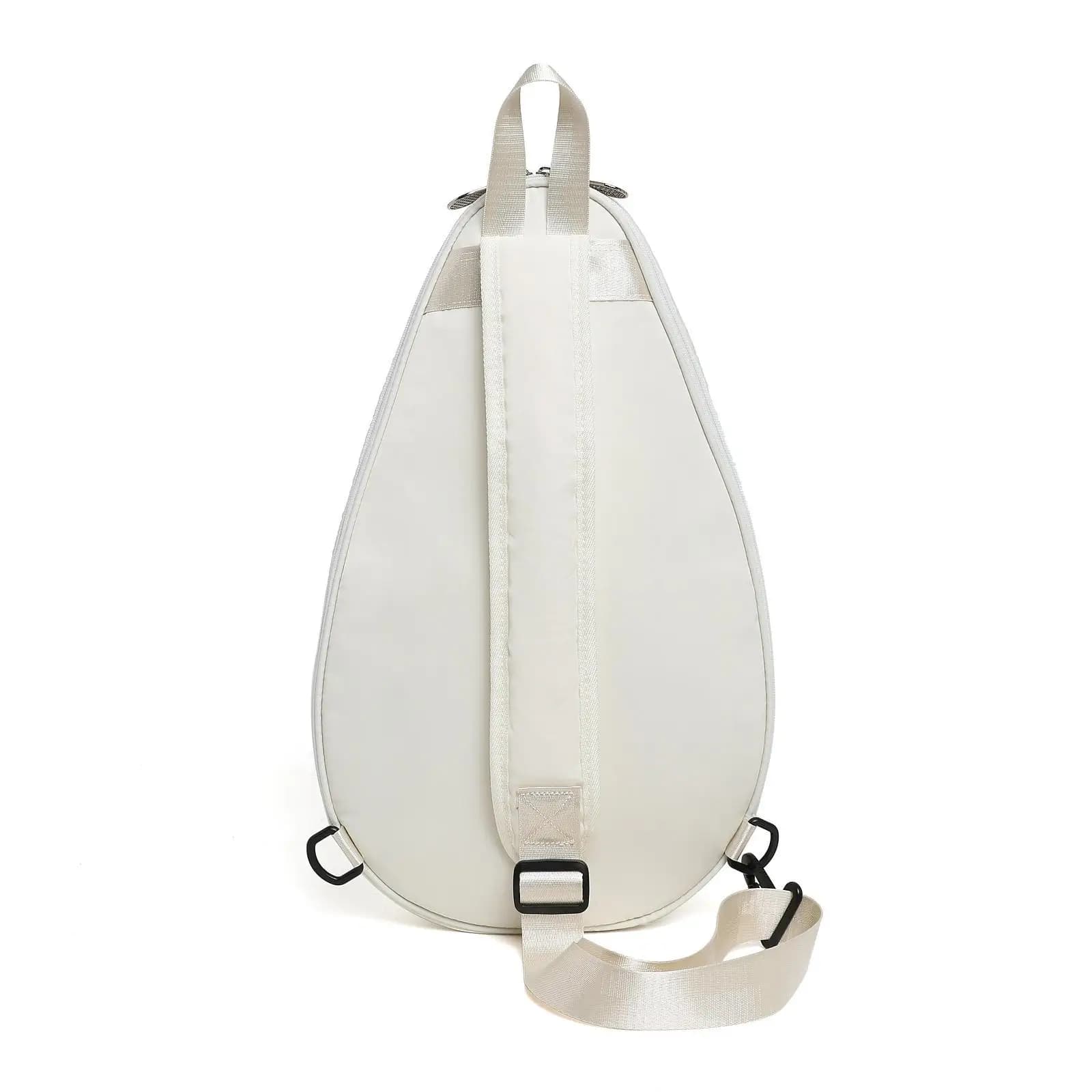 Shoulder bag for tennis racket with adjustable shoulder strap, portable, water resistant