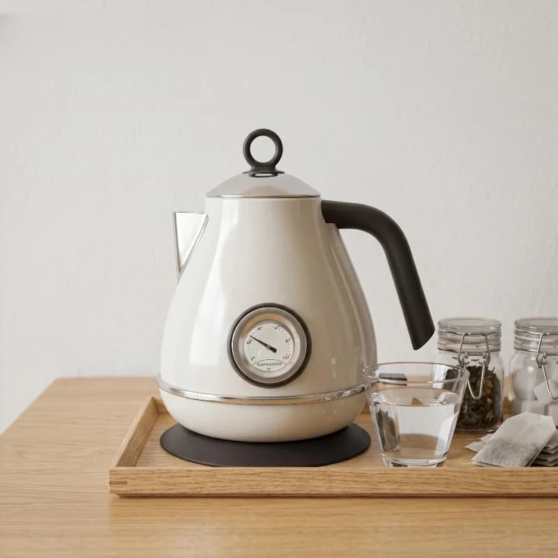 Stainless steel cordless electric kettle, automatic power failure, anti-dry burning, rapid heating, 1.7L